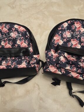 Lot Of 2! BEBE Floral and Pink Backpacks